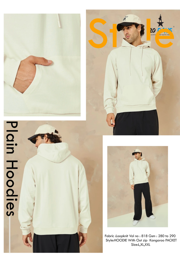 Plain Hoodie - Image 2
