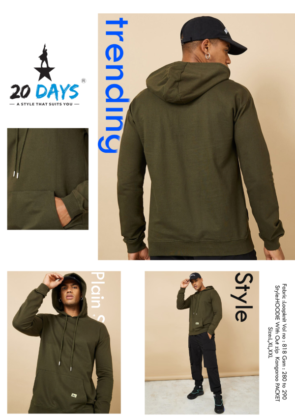 Plain Hoodie - Image 3