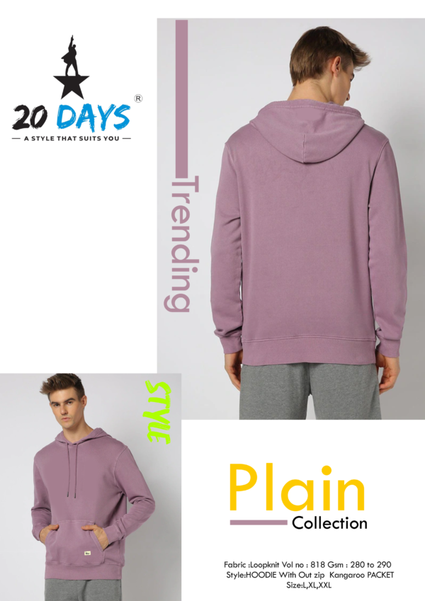 Plain Hoodie - Image 4